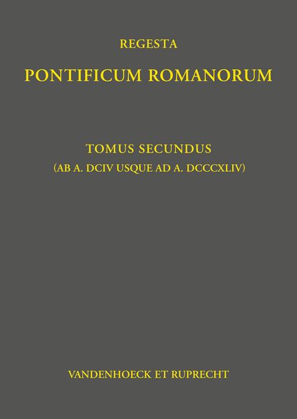 Produktbild: Regesta Pontificum Romanorum