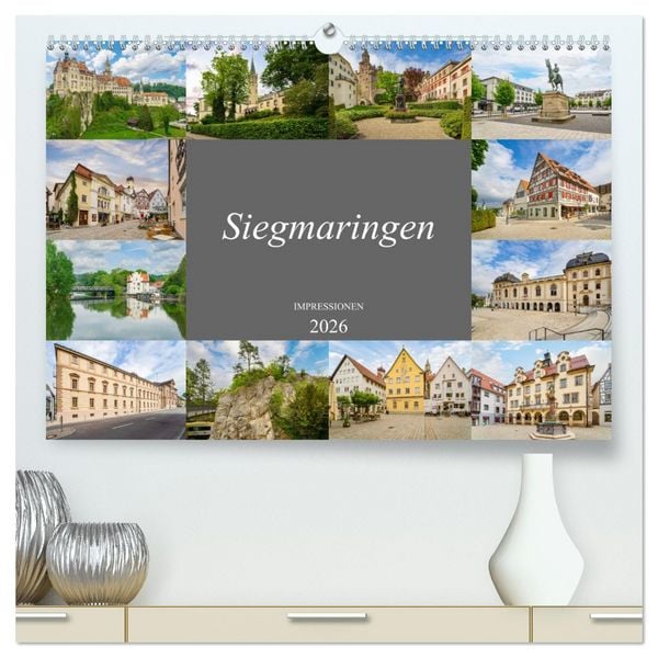Produktbild: Sigmaringen Impressionen (hochwertiger Premium Wandkalender 2026 DIN A2 quer), Kunstdruck in Hochglanz