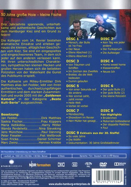Produktbild: Gro&szlig;stadtrevier - 30 Jahre/Jubil&auml;umsedition [9 DVDs]