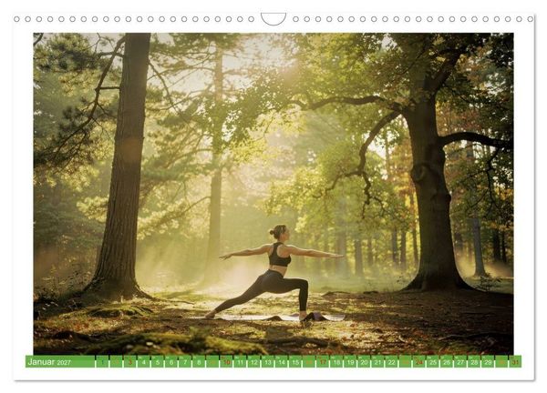 Produktbild: Yoga im Wald (Wandkalender 2027 DIN A3 quer), CALVENDO Monatskalender