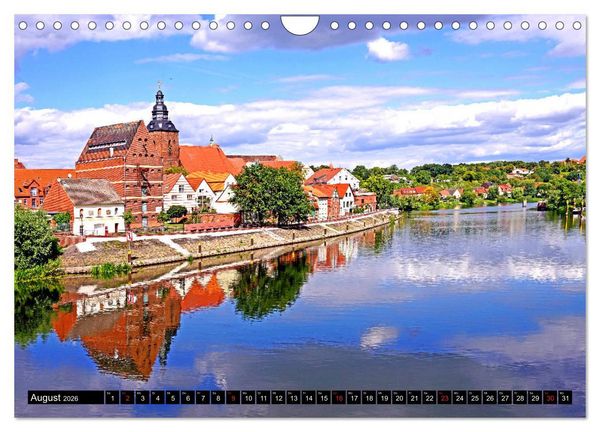 Produktbild: Elberadweg von Lutherstadt Wittenberg bis Hitzacker (Wandkalender 2026 DIN A4 quer), CALVENDO Monatskalender