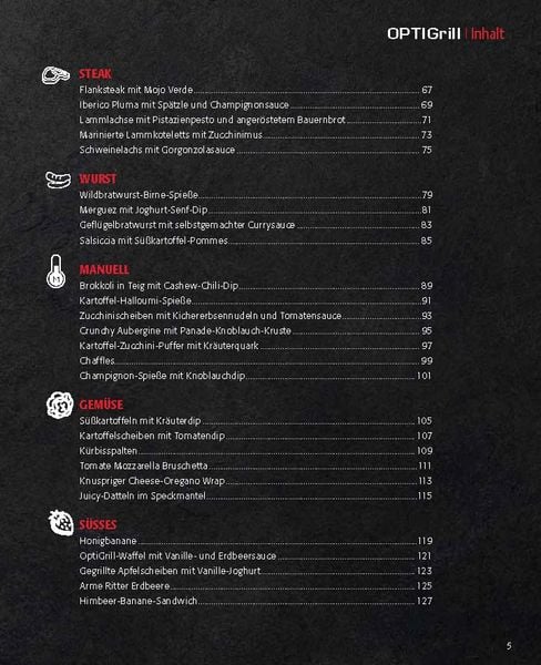 Produktbild: OPTImal Grillen - OPTIgrill Kochbuch Rezeptbuch