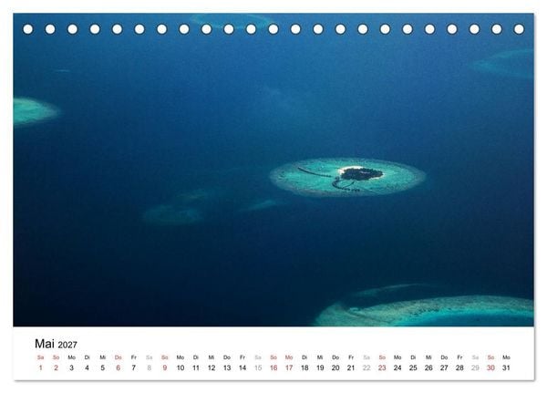 Produktbild: Malediven &ndash; Das Paradies im Indischen Ozean III (Tischkalender 2027 DIN A5 quer), CALVENDO Monatskalender