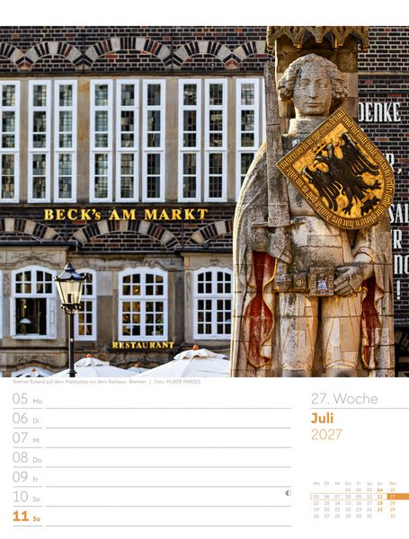 Produktbild: Malerisches Deutschland Wochenplaner Kalender 2027