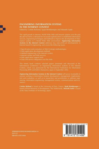 Produktbild: Engineering Information Systems in the Internet Context