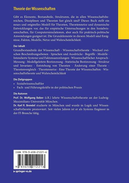 Produktbild: Theorie der Wissenschaften
