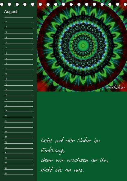 Produktbild: Mandala - Spiegel der Seele / immerw&auml;hrender Geburtstagskalender (Tischkalender immerw&auml;hrend DIN A5 hoch)