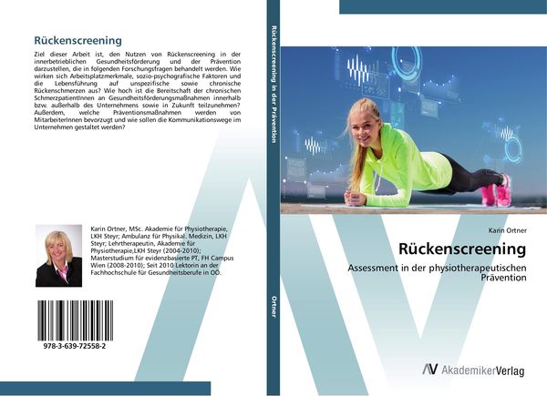 Rückenscreening, Taschenbuch von Karin Ortner, AV Akademikerverlag, 9783639725582