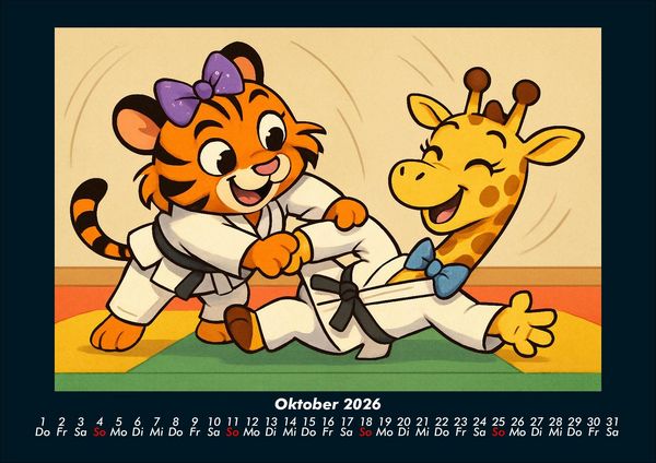 Produktbild: Tina & Nala bei den Olympischen Spielen 2026 Fotokalender DIN A4