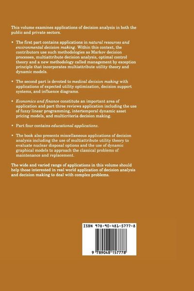 Produktbild: Applied Decision Analysis