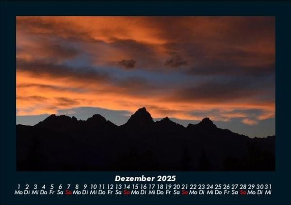 Produktbild: Berge 2025 Fotokalender DIN A5