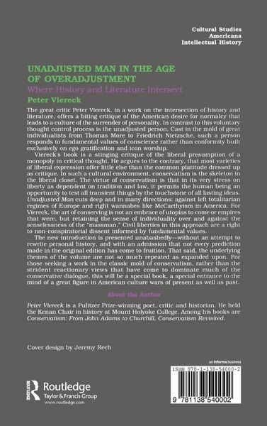 Produktbild: Unadjusted Man in the Age of Overadjustment