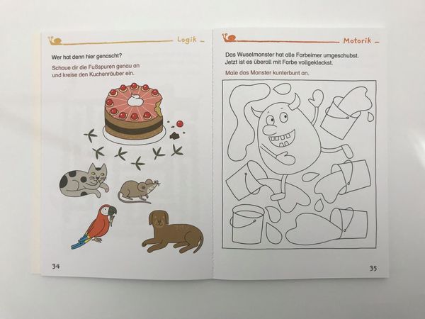 Spiel+Spaß für KiTa-Kinder: Mein bunter Kindergarten-Übungsblock