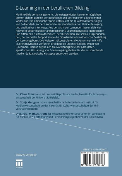 Produktbild: E-Learning in der beruflichen Bildung
