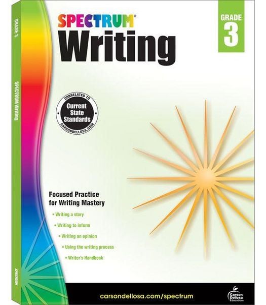 Spectrum Writing, Grade 3, Taschenbuch von Spectrum, Carson Dellosa Education, 978-1-4838-1198-7