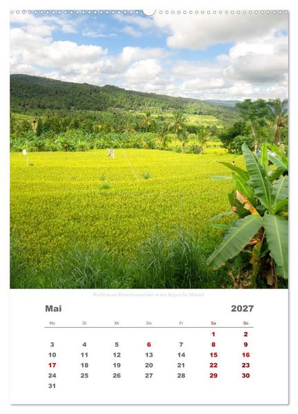 Produktbild: Reiseimpressionen durch Bali (hochwertiger Premium Wandkalender 2027 DIN A2 hoch), Kunstdruck in Hochglanz