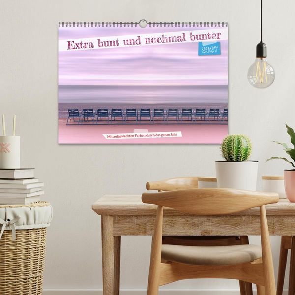 Produktbild: Extra bunt und nochmal bunter (Wandkalender 2027 DIN A3 quer), CALVENDO Monatskalender
