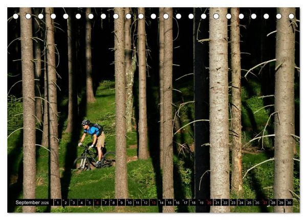 Produktbild: Mountainbike Spirit 2026 (Tischkalender 2026 DIN A5 quer), CALVENDO Monatskalender