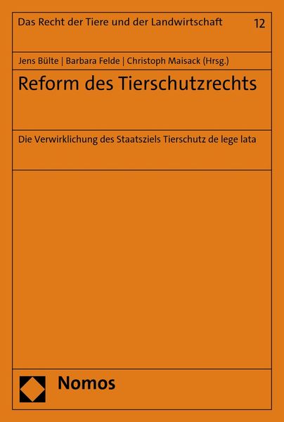 Produktbild: Reform des Tierschutzrechts