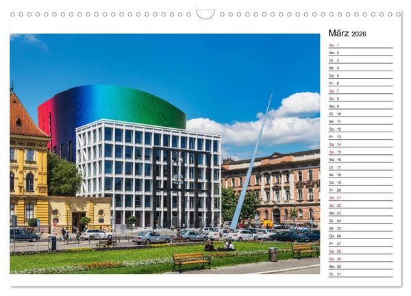Produktbild: Ein Wochenende in Zagreb (Wandkalender 2026 DIN A3 quer), CALVENDO Monatskalender