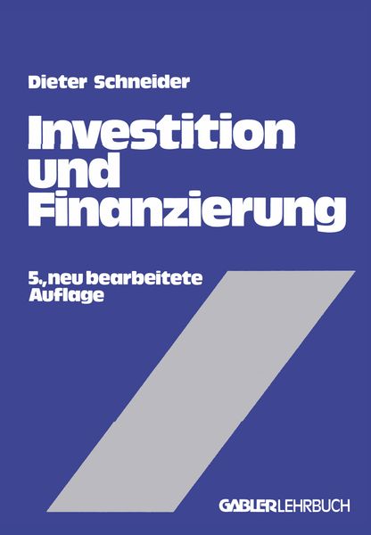 Produktbild: Investition und Finanzierung