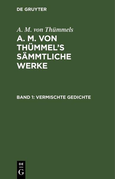 Produktbild: Vermischte Gedichte