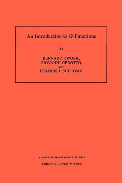 Produktbild: An Introduction to G-Functions