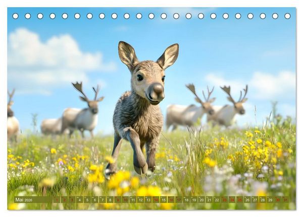 Produktbild: Emil und die Wunder der Natur (Tischkalender 2026 DIN A5 quer), CALVENDO Monatskalender