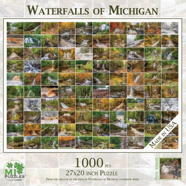 Waterfalls of Michigan - 1000 Piece Jigsaw Puzzle