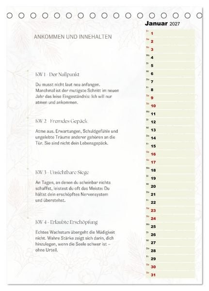 Produktbild: SEELENKOMPASS (Tischkalender 2027 DIN A5 hoch), CALVENDO Monatskalender