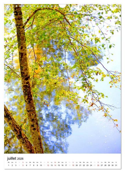 Produktbild: Reflets d'eau (Calendrier mural 2026 DIN A3 horizontal), CALVENDO calendrier mensuel