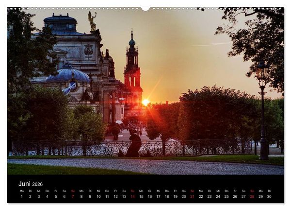 Produktbild: Dresden 2026 (Wandkalender 2026 DIN A2 quer), CALVENDO Monatskalender