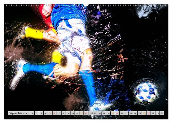 Produktbild: Fu&szlig;ball - extrem (hochwertiger Premium Wandkalender 2026 DIN A2 quer), Kunstdruck in Hochglanz
