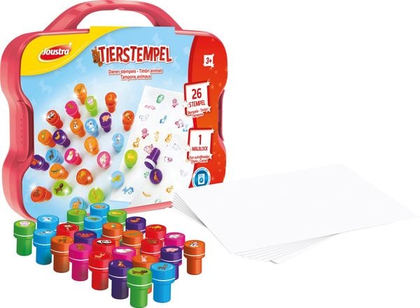 Produktbild: Joustra Kreativkoffer Tierstempel Kunststoffkoffer