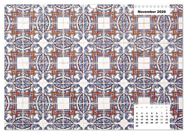 Produktbild: Lissabons Azulejos (Wandkalender 2026 DIN A3 quer), CALVENDO Monatskalender