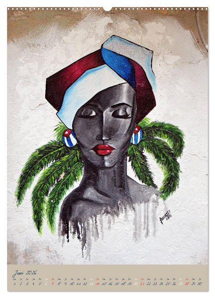 Produktbild: CUBAN GRAFITTI (hochwertiger Premium Wandkalender 2026 DIN A2 hoch), Kunstdruck in Hochglanz