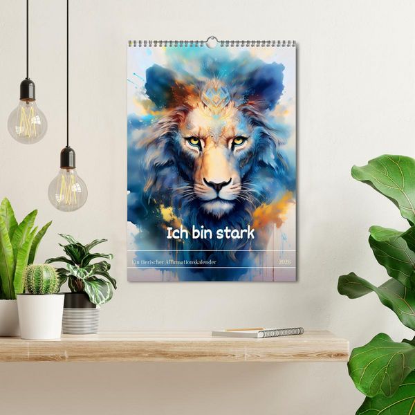 Produktbild: Ich bin stark - Ein tierischer Affirmationskalender (Wandkalender 2026 DIN A3 hoch), CALVENDO Monatskalender