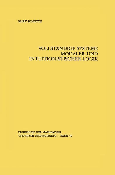 Produktbild: Vollst&auml;ndige Systeme modaler und intuitionistischer Logik