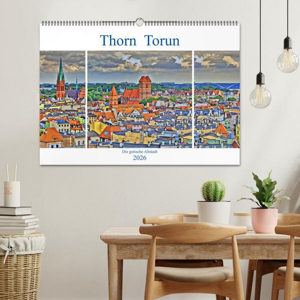 Produktbild: Thorn Torun - Die gotische Altstadt (Wandkalender 2026 DIN A2 quer), CALVENDO Monatskalender
