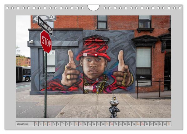Produktbild: Street Art New York &ndash; Ikonen der Wandkunst (Wandkalender 2026 DIN A4 quer), CALVENDO Monatskalender