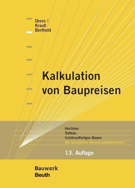 Produktbild: Kalkulation von Baupreisen