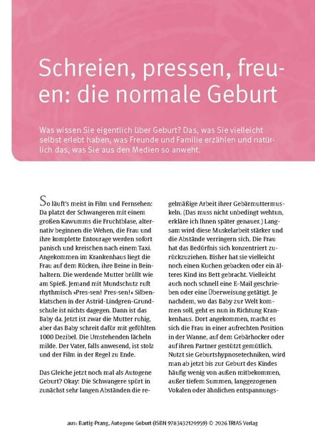 Produktbild: Autogene Geburt