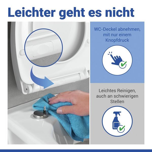 Produktbild: WC-Sitz Mod. Agen, Toilettensitz mit Absenkautomatik und Relief-Druck