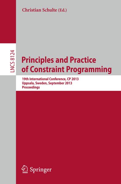 Produktbild: Principles and Practice of Constraint Programing-CP 2013