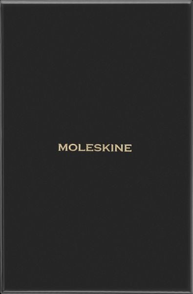 Produktbild: Moleskine Vegea Boa Notizbuch Large/A5 liniert weicher Einband schwarz in Box