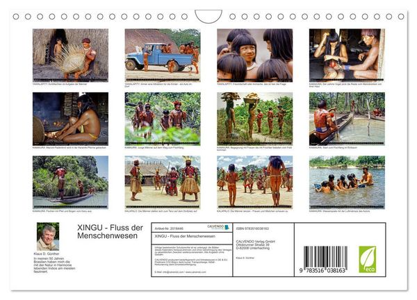 Produktbild: XINGU - Fluss der Menschenwesen (Wandkalender 2026 DIN A4 quer), CALVENDO Monatskalender