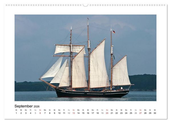 Produktbild: Traditionsschiffe auf der Ostsee (Wandkalender 2026 DIN A2 quer), CALVENDO Monatskalender