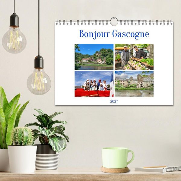 Produktbild: Bonjour Gascogne (Wandkalender 2027 DIN A4 quer), CALVENDO Monatskalender