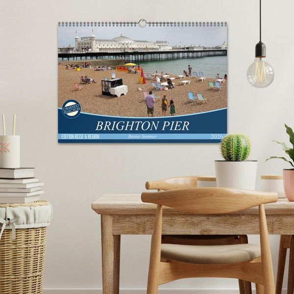 Produktbild: Brighton Pier Bunter Sommer (Wandkalender 2026 DIN A3 quer), CALVENDO Monatskalender