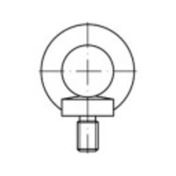 TOOLCRAFT 1061334 Ringschrauben M10 DIN 580 Edelstahl A2 1St.